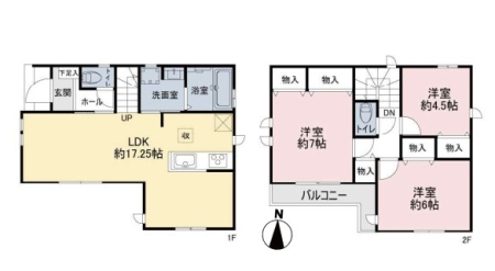 間取り図 2号棟
