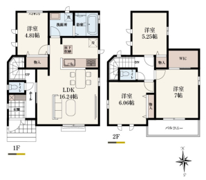 間取り図 A号棟